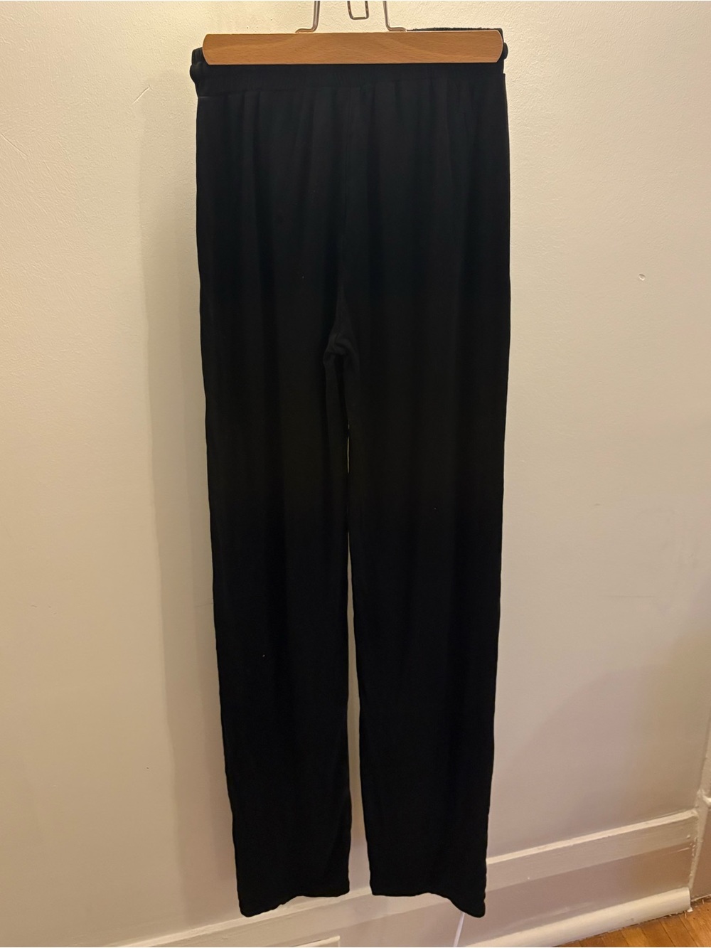 437 Women's Black Elastic-Waist Track Pants